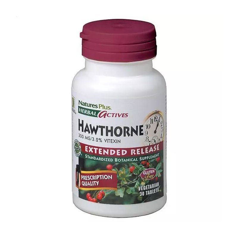 Глід NaturesPlus Herbal Actives Hawthorn 300 мг, 30 таблеток